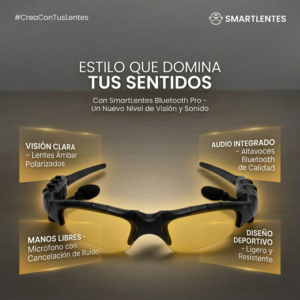 Lentes Inteligentes Bluetooth
