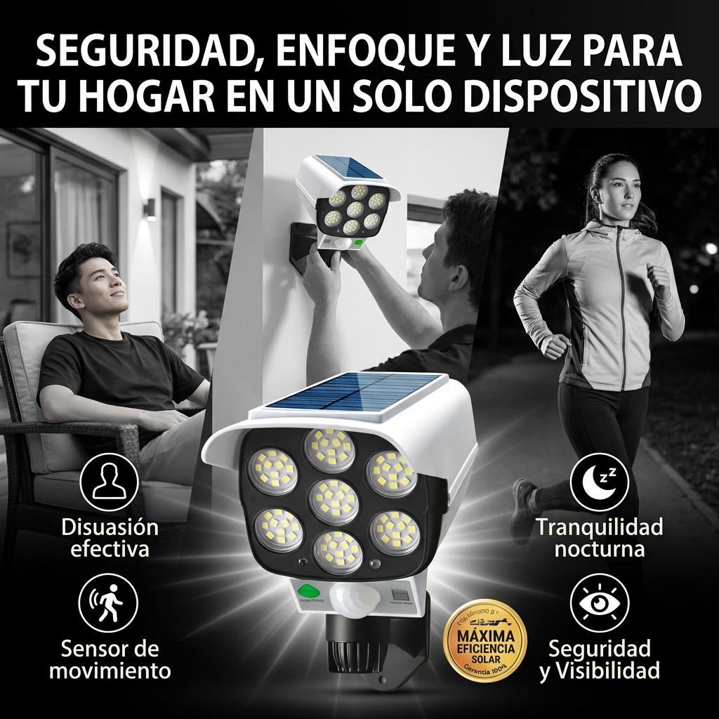 Lampara Solar tipo Camara