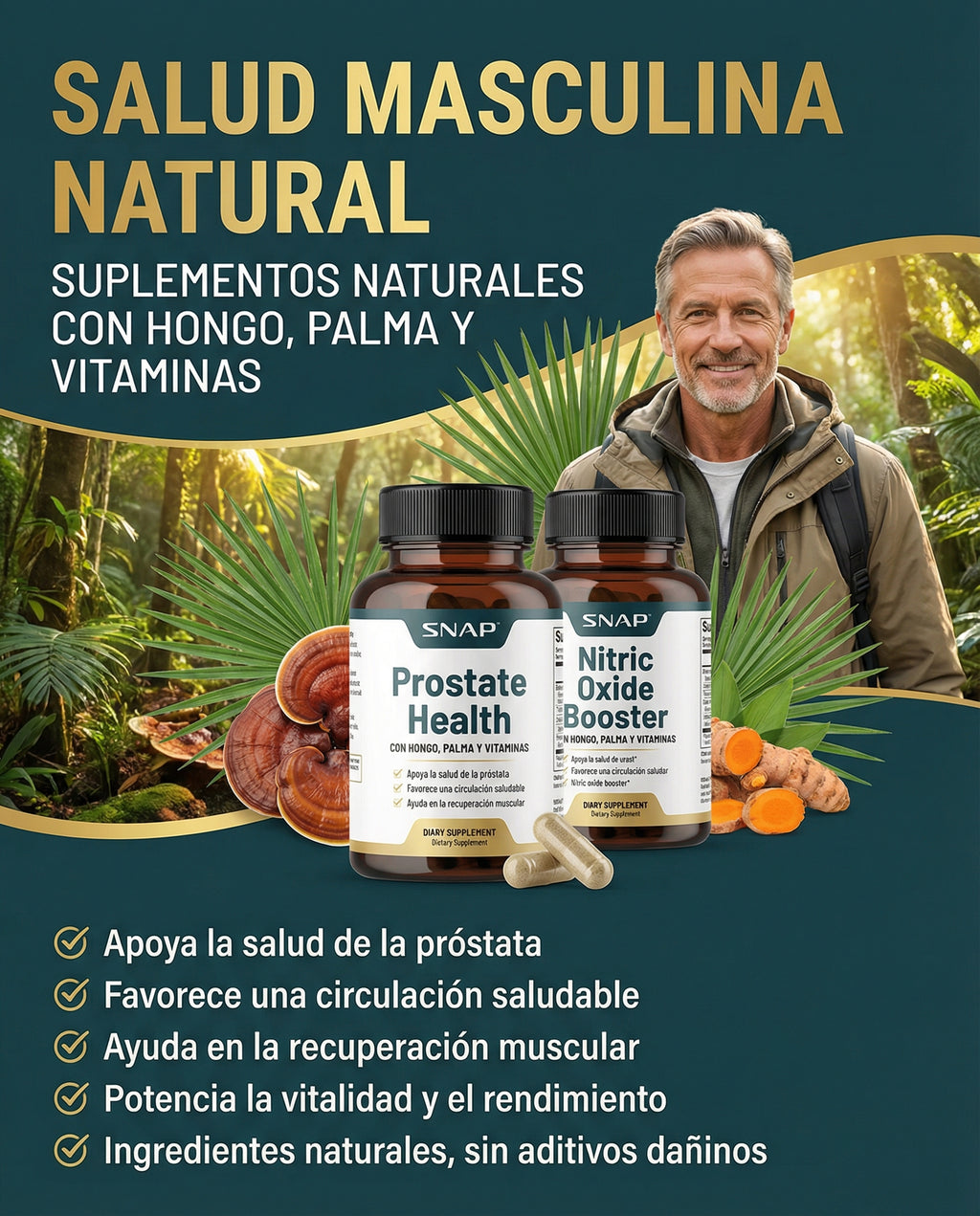 Salud de la Prostata y Acido Nitrico - 90 + 60 Caps