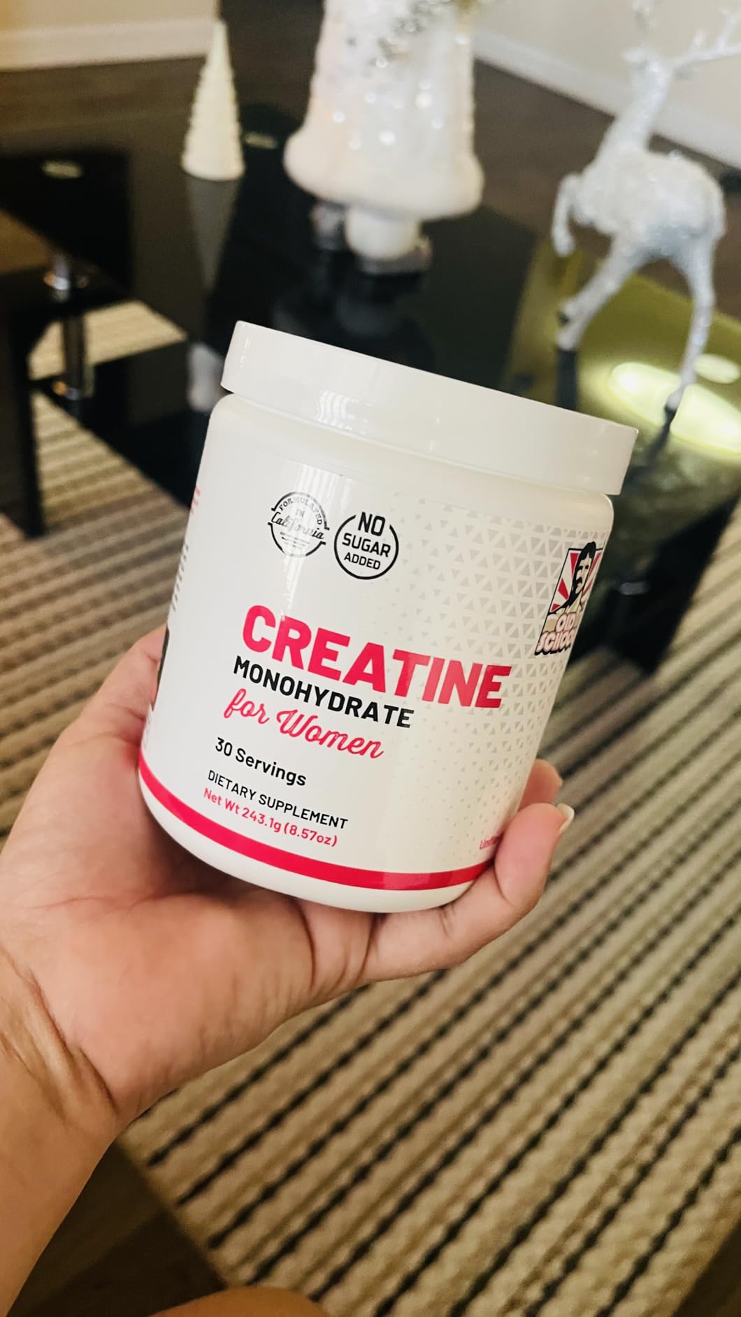 Creatina en Polvo sin sabor para mujeres - 30 porciones