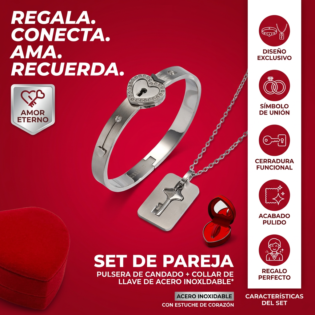 Duo Pulsera Llave (Baño oro y plata)