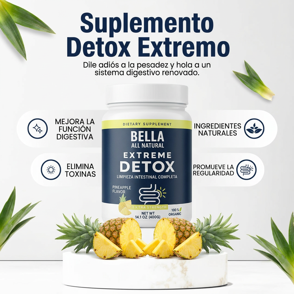 Detox Extremo en Polvo (Piña) - 400g