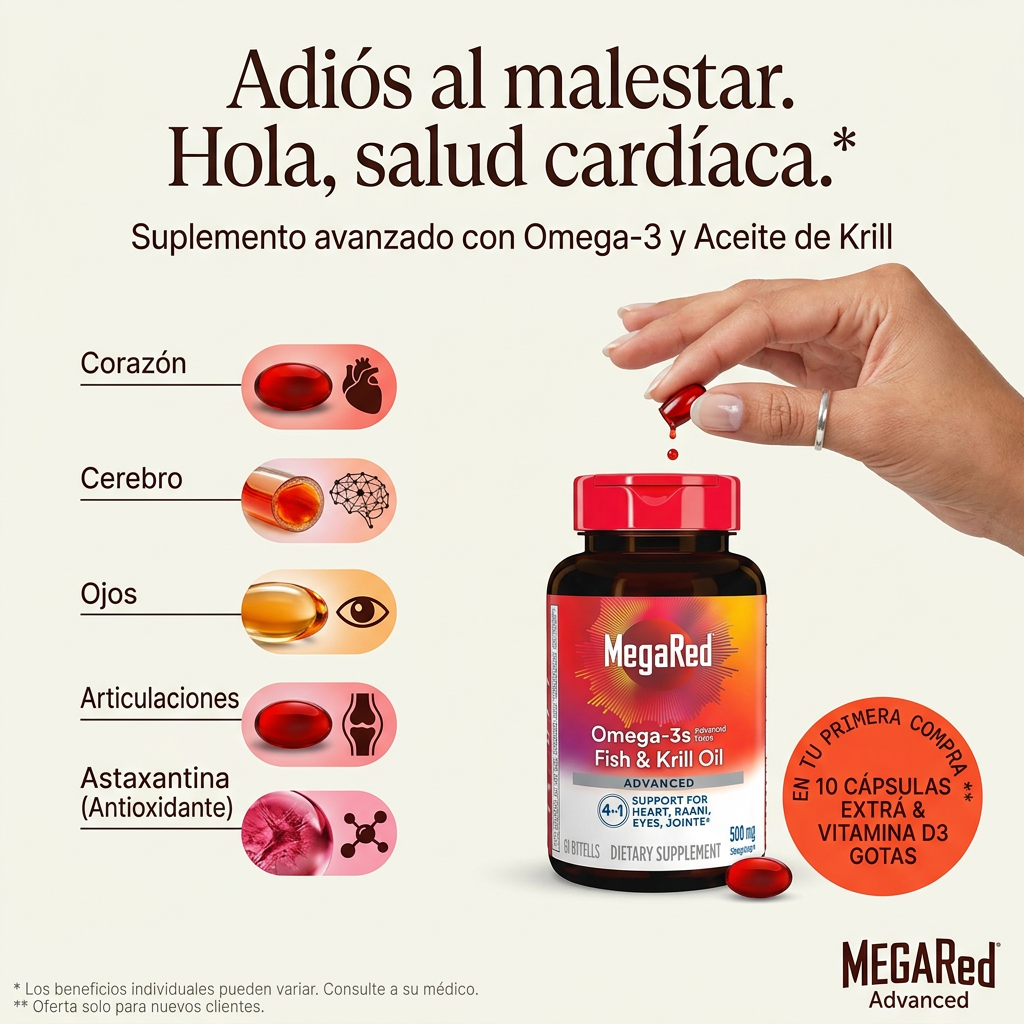 Salud del Corazon Omega-3 - 40 Capsulas en Gel