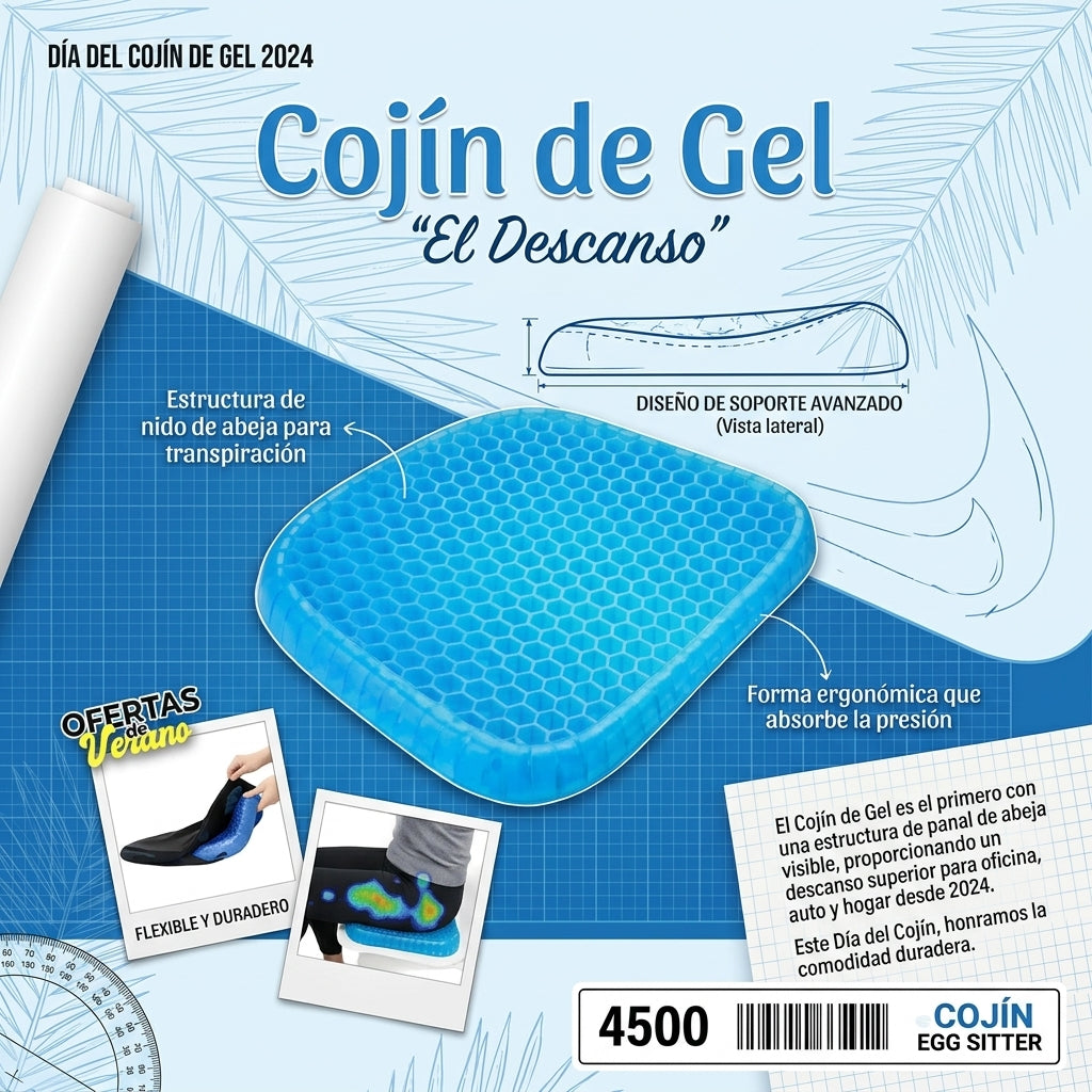 Cojin de Gel para Asiento