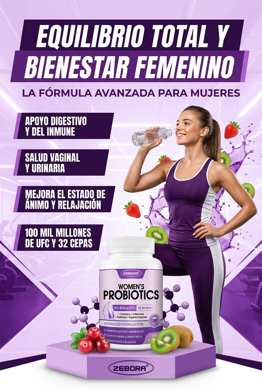 Probioticos para Mujer Salud Intima e Inmunologica - 180 Capsulas