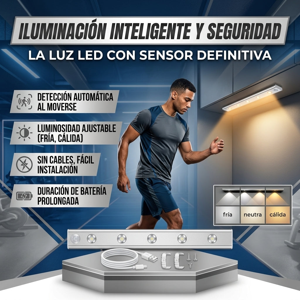 Luz con Sensor de Movimiento (30 y 40 cm)