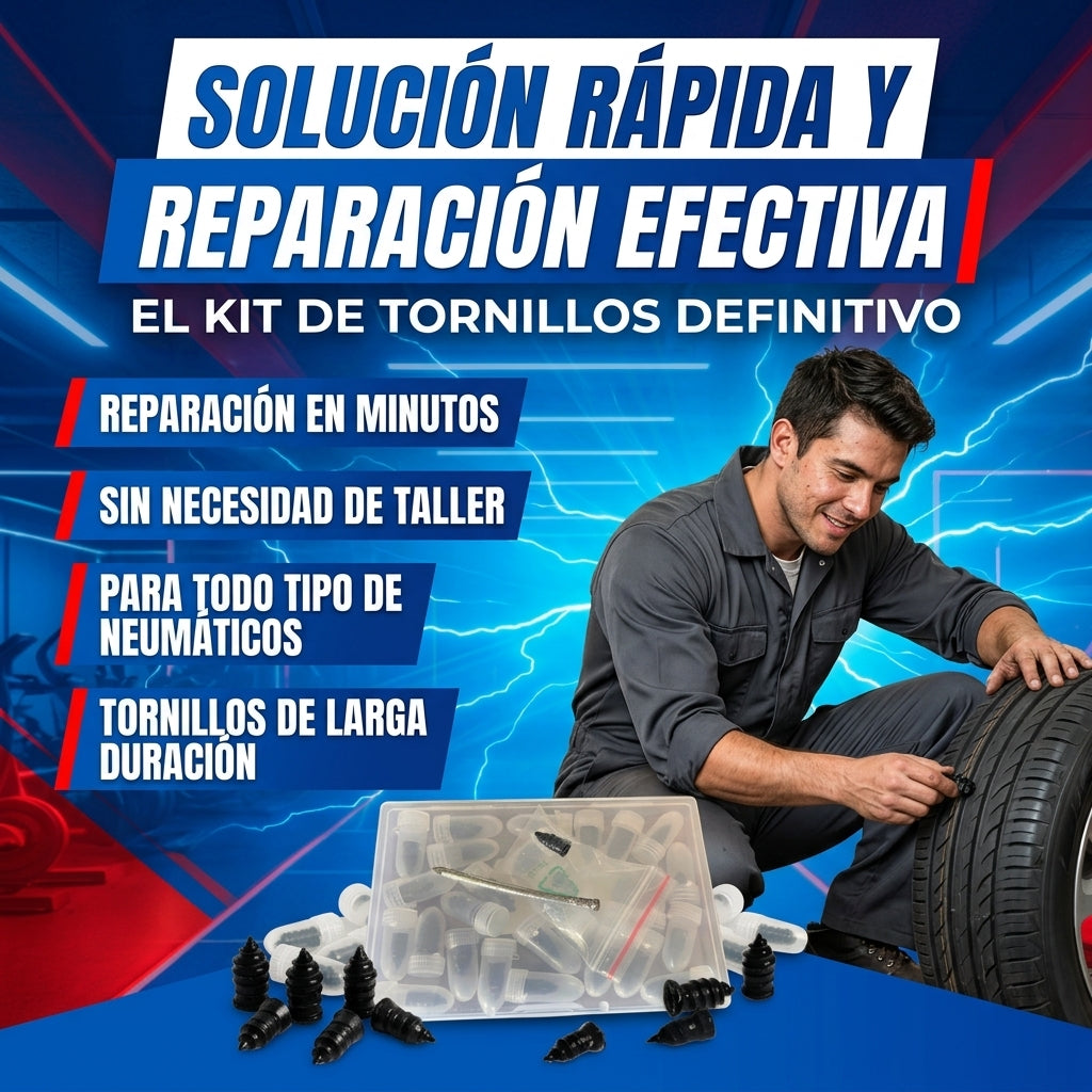 Kit x30 Tornillos Reparadores para Llantas