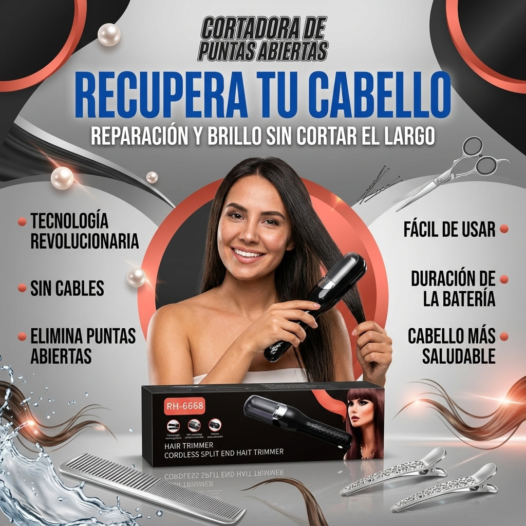 RECORTADOR DE PUNTAS ABIERTAS PARA CABELLO DAÑADO